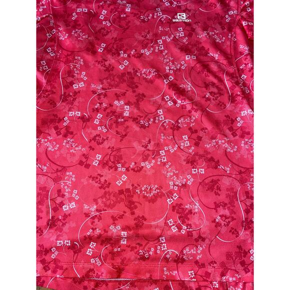 Womens Salomon ActiLite Jersey Athletic Cycling Workout Top Pinkish/Red‎ Size M - Picture 9 of 9